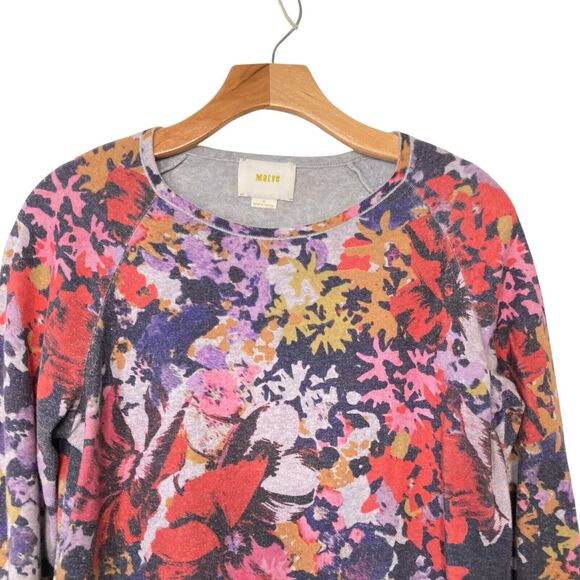 Anthropologie Maeve Kimmie Floral Pullover Sweater Womens Size Small Colorful - Picture 5 of 12